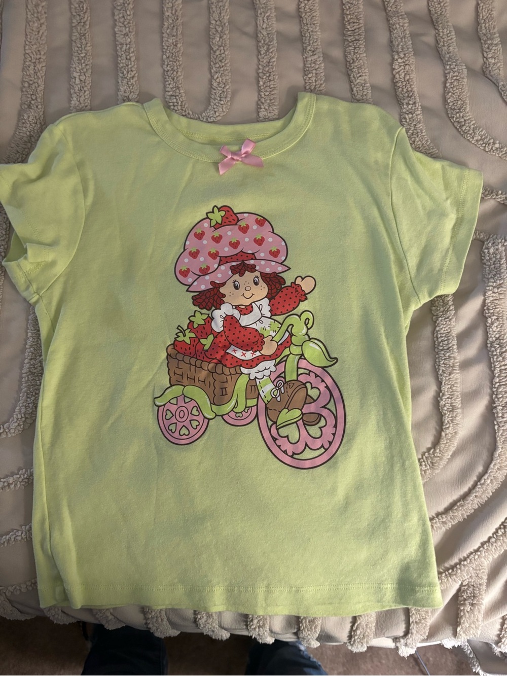 Strawberry Shortcake Graphic Tee - Lime Green